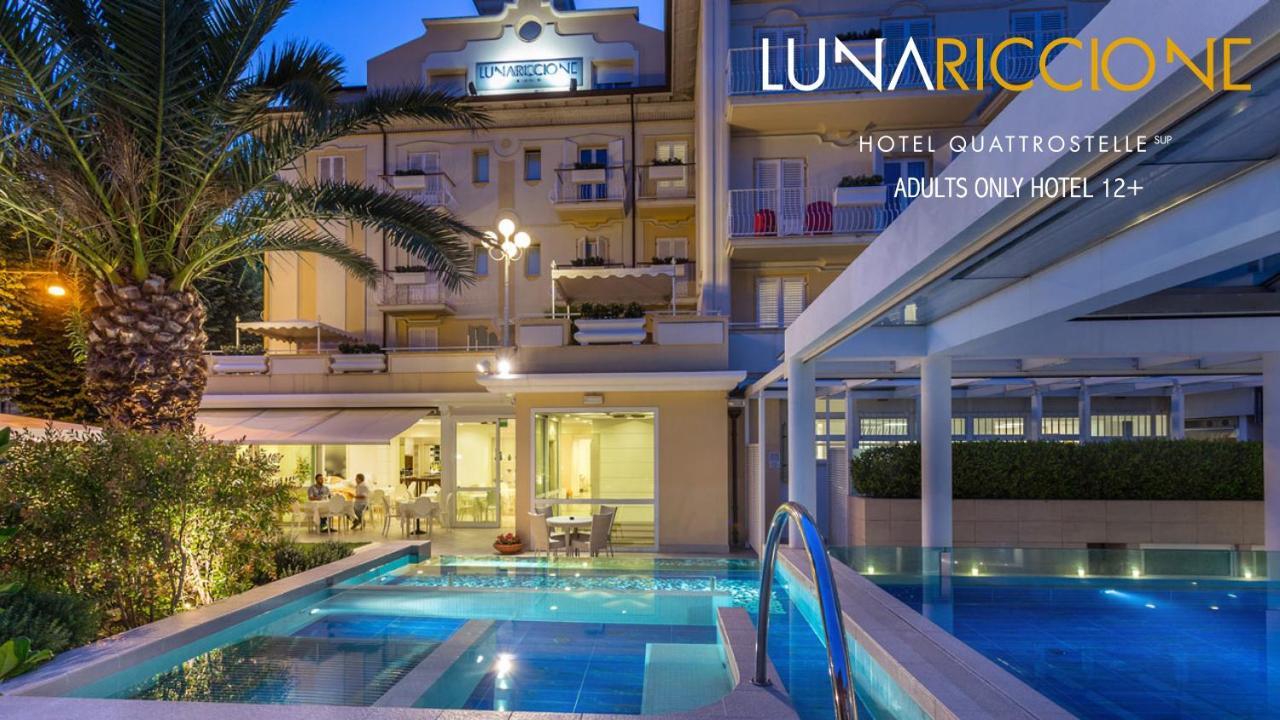 Hotel Luna Riccione E Aqua Spa Only Adults +12 Eksteriør billede